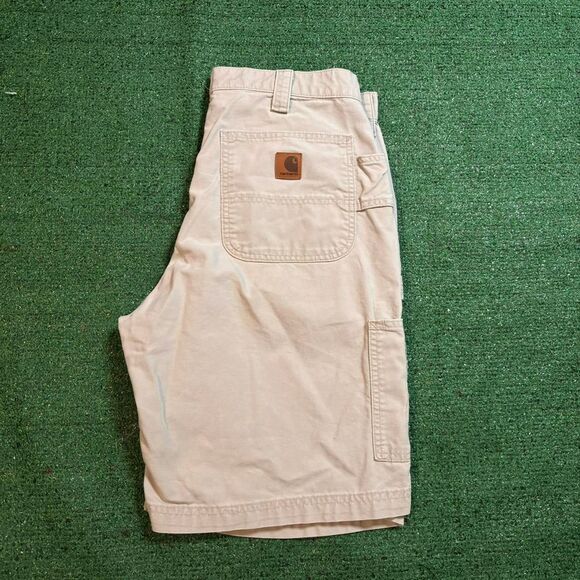 Carhartt Men's Tan and Cream Shorts - Picture 2 of 8